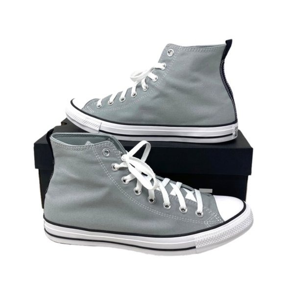 Converse Chuck Taylor Sneakers Casual High Top Gray Canvas Shoes Men’s 172016C - Picture 2 of 8